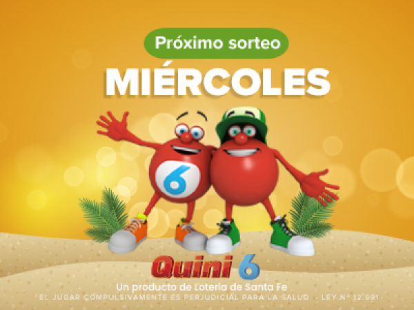  No te olvides el próximo miércoles 20 de enero se viene un nuevo sorteo de Quini 6