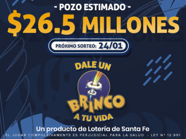  EL BRINCO SIGUE VACANTE Y QUEDÓ EN $26,5 MILLONES ESTIMADOS
