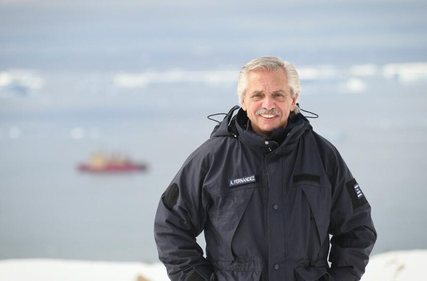  El Presidente Alberto Fernández visitó la Antártida en un viaje histórico