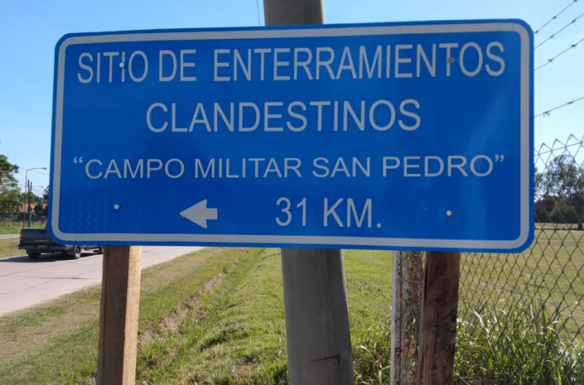 Suma adhesiones el proyecto para que Campo San Pedro sea un Espacio de Memoria
